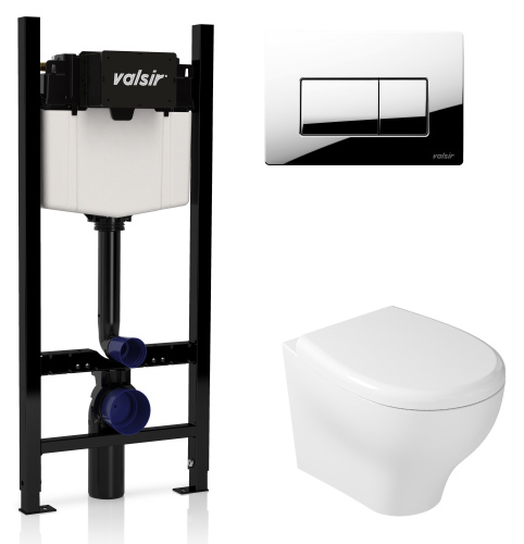 Комплект унитаза с инсталляцией VALSIR KIT VSCR 7212 Slim